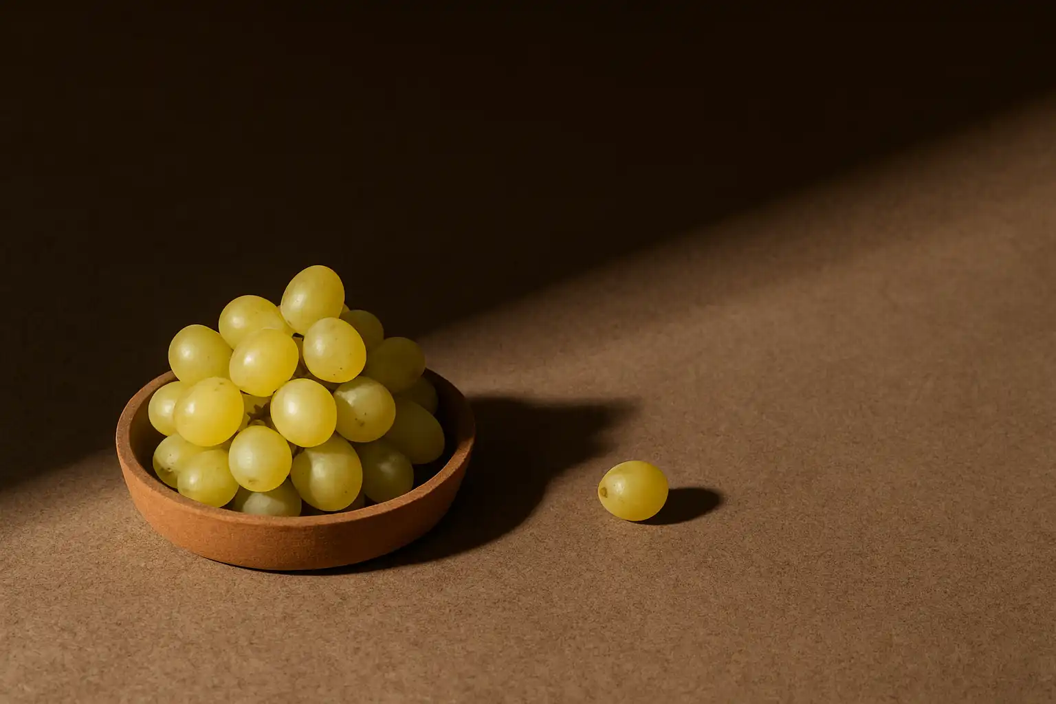 Fresh organic grapes from our farm